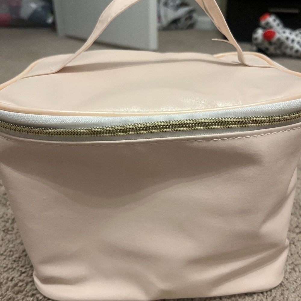 Pink makeup bag